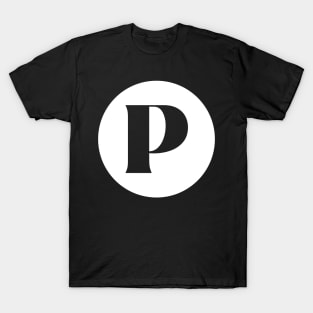 P (Letter Initial Monogram) T-Shirt